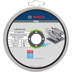 Bosch 2608603255 Stainless Steel Cutting Discs - 125mm, 10 pcs Bosch 2608603255 Stainless Steel Cutting Discs - 125mm, 10 pcs
