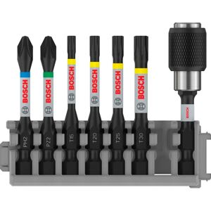 Bosch Impact Control Bits Set - Impact Resistant, 7 pcs Bosch Impact Control Bits Set - Impact Resistant, 7 pcs