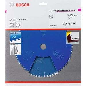 Bosch Cirkelzaagblad voor hoogdruklaminaat - 64 tanden, 235mm Bosch Cirkelzaagblad voor hoogdruklaminaat - 64 tanden, 235mm