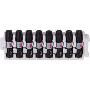 Kit d'embouts Impact Control Bosch - T40, 25 mm, 8 pièces Kit d'embouts Impact Control Bosch - T40, 25 mm, 8 pièces