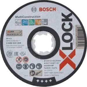 Bosch X-LOCK Multi Construction Leikkauslevy - Leikkaa käytännössä kaiken - 115mm Bosch X-LOCK Multi Construction Leikkauslevy - Leikkaa käytännössä kaiken - 115mm