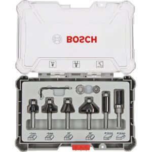 Bosch 2607017468 Set di fresette per bordi da 6 pezzi per legno Bosch 2607017468 Set di fresette per bordi da 6 pezzi per legno