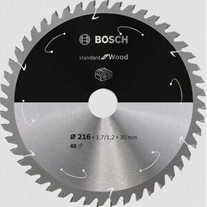 Bosch Circular Saw Blade - 216mm, 48 Teeth - Reliable Wood Cutting Bosch Circular Saw Blade - 216mm, 48 Teeth - Reliable Wood Cutting