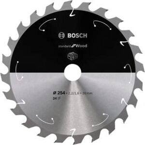 Lame de scie circulaire Bosch - 24 dents 254mm pour bois Lame de scie circulaire Bosch - 24 dents 254mm pour bois