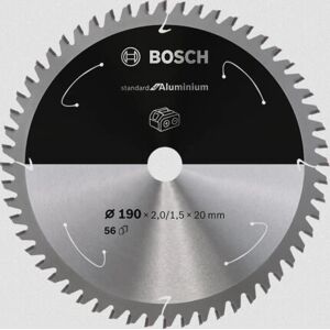 Disco di Sega Circolare Bosch - Alluminio, 190mm, 56 Denti Disco di Sega Circolare Bosch - Alluminio, 190mm, 56 Denti