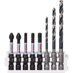 Conjunto Bosch Impact Control Profissional 8 peças - Puntas e brocas para metal e madeira Conjunto Bosch Impact Control Profissional 8 peças - Puntas e brocas para metal e madeira