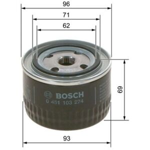 Bosch öljynsuodatin - 93mm Peugeot, Saab, Volvo - Öljynsuodatin Bosch öljynsuodatin - 93mm Peugeot, Saab, Volvo - Öljynsuodatin