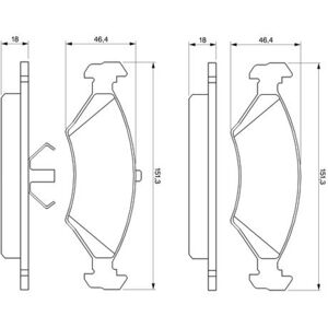 Bosch jarrupalasarja Fordille - Low-Metallic, ECE-R90, akselille Bosch jarrupalasarja Fordille - Low-Metallic, ECE-R90, akselille