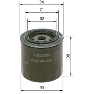 Bosch malli 0 986 452 024 - Öljynsuodatin Bosch malli 0 986 452 024 - Öljynsuodatin