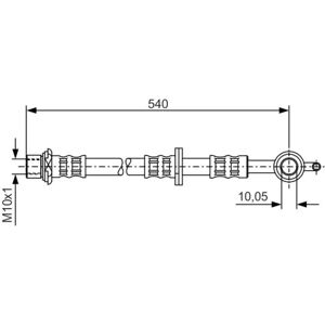 Bosch Malli 1987476834 jarruletku - Etuvasen oikealle - Toyota Yaris Bosch Malli 1987476834 jarruletku - Etuvasen oikealle - Toyota Yaris