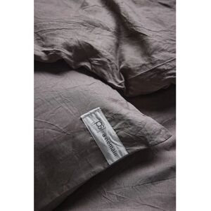 A Demain x Parti Pris - Charbon 140x200 - linen fitted sheet - Publicité A Demain x Parti Pris - Charbon 140x200 - linen fitted sheet - Publicité