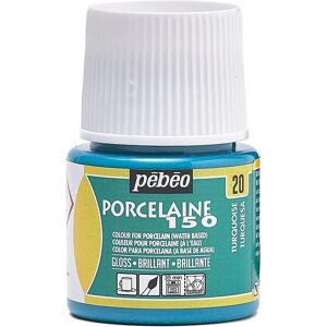Pébéo Peinture brillante à base d'eau pour porcelaine - Turquoise - 45 ml - Peinture - Publicité Pébéo Peinture brillante à base d'eau pour porcelaine - Turquoise - 45 ml - Peinture - Publicité