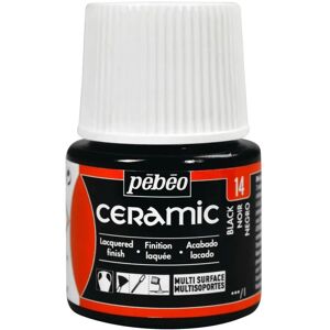 Pébéo Black Ceramic Paint - 45 ml Multi-Surface Art Finish Pébéo Black Ceramic Paint - 45 ml Multi-Surface Art Finish