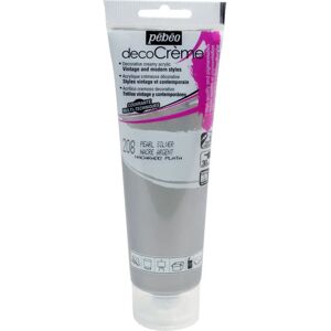 Farba DecoCreme Srebrna Pebeo - Wnętrza i Meble - 120ml Farba DecoCreme Srebrna Pebeo - Wnętrza i Meble - 120ml