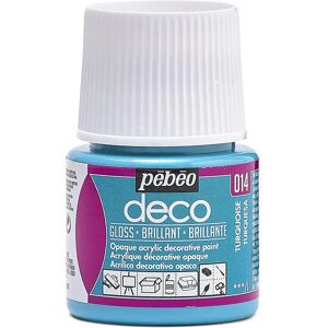 Peinture Turquoise Pebeo Deco Art - Brillante, 45ml, Modèle 014 - Publicité Peinture Turquoise Pebeo Deco Art - Brillante, 45ml, Modèle 014 - Publicité