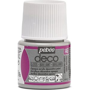 Peinture Pebeo Deco Art Gris Moyen - Pour Bricolage & Mobilier - Finition Brillante Peinture Pebeo Deco Art Gris Moyen - Pour Bricolage & Mobilier - Finition Brillante