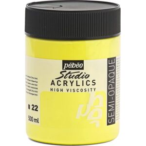 Pebeo Studio Acrylic Paint - Citron Yellow - High Viscosity Acrylics Pebeo Studio Acrylic Paint - Citron Yellow - High Viscosity Acrylics