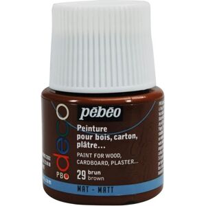 Pebeo Deco Art Brun - Peinture Acrylique - Fini Mat - 45ml - Publicité Pebeo Deco Art Brun - Peinture Acrylique - Fini Mat - 45ml - Publicité