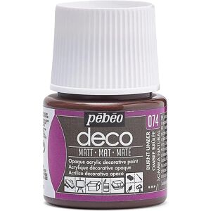 Peinture acrylique mate Pebeo Deco Art Burnt Umber 45ml - Publicité Peinture acrylique mate Pebeo Deco Art Burnt Umber 45ml - Publicité