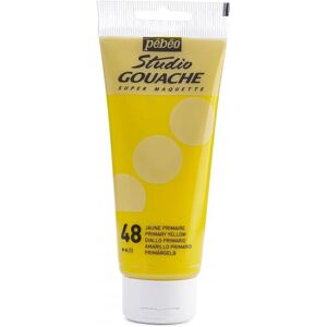 Pebeo 100 ml Studio Gouache - Jaune Primaire - Peinture à l'Acrylique - Publicité Pebeo 100 ml Studio Gouache - Jaune Primaire - Peinture à l'Acrylique - Publicité