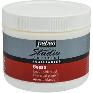 Pebeo White Gesso Primer - Acrylic, Titanium white, 500 ml - Acrylic Gesso Pebeo White Gesso Primer - Acrylic, Titanium white, 500 ml - Acrylic Gesso