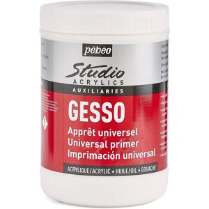 Pebeo White Gesso Primer - 1 Litre Acrylic Primer Pebeo White Gesso Primer - 1 Litre Acrylic Primer