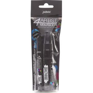 Pebeo 4Artist Set of 2 BLACK Markers - Markers Pebeo 4Artist Set of 2 BLACK Markers - Markers