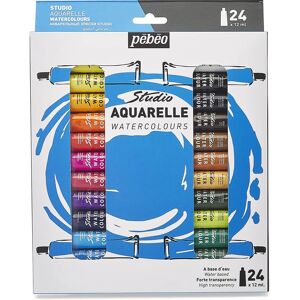 Pebeo Studio Watercolour Paint Set - 24 Tubes, Vibrant & Transparent Pebeo Studio Watercolour Paint Set - 24 Tubes, Vibrant & Transparent