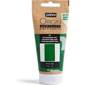 Peinture Acrylique à Haute Viscosité Pebeo Origin - Vert Permanent Clair - Publicité Peinture Acrylique à Haute Viscosité Pebeo Origin - Vert Permanent Clair - Publicité