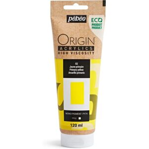 Peinture Acrylique à Haute Viscosité Pebeo Origin - 120ml Jaune Primaire - Publicité Peinture Acrylique à Haute Viscosité Pebeo Origin - 120ml Jaune Primaire - Publicité