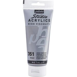 Pébéo Silver Acrylic Paint - 100ml - Art Material Pébéo Silver Acrylic Paint - 100ml - Art Material