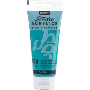 Tinta acrílica iridescente Pebeo Dyna verde azul - 100ml - Satinada Tinta acrílica iridescente Pebeo Dyna verde azul - 100ml - Satinada