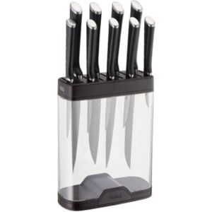 Tefal K2350204 Knife Block - Universal Slots, Sharpener, Transparent Tefal K2350204 Knife Block - Universal Slots, Sharpener, Transparent