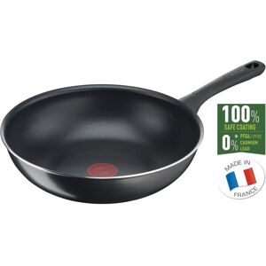 Tefal Day by Day B55819 Wok Pan - Non-Stick, 28cm, Black Tefal Day by Day B55819 Wok Pan - Non-Stick, 28cm, Black