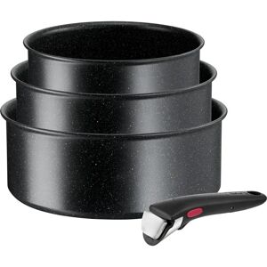 Tefal Ingenio Pan Set - Black, 3 Pcs, Induction Ready Tefal Ingenio Pan Set - Black, 3 Pcs, Induction Ready