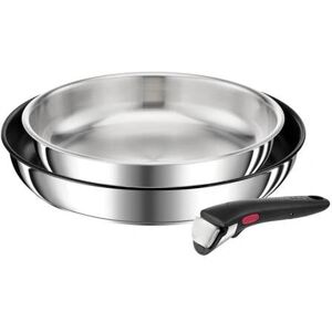 Set de 3 poêles Tefal L9739102 en acier inoxydable - Induction, Antiadhésif - Publicité Set de 3 poêles Tefal L9739102 en acier inoxydable - Induction, Antiadhésif - Publicité