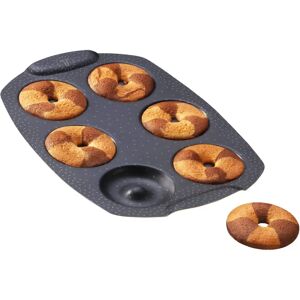 Tefal Mini Donut Vorm - Antiaanbaklaag, Recyclebaar Aluminium - Voor Huisgemaakte Desserts Tefal Mini Donut Vorm - Antiaanbaklaag, Recyclebaar Aluminium - Voor Huisgemaakte Desserts
