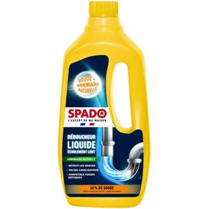 Spado Expert Déboucheur - 1L - Efficace pour écoulements lents - Publicité Spado Expert Déboucheur - 1L - Efficace pour écoulements lents - Publicité