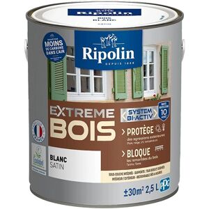 Peinture Bois Satinée Blanche Ripolin - 2,5L - Publicité Peinture Bois Satinée Blanche Ripolin - 2,5L - Publicité