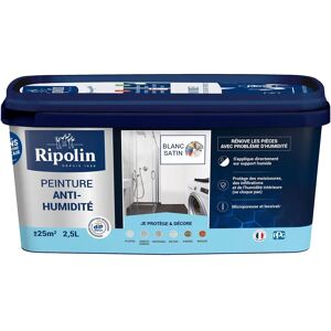 Peinture Ripolin Blanche Anti-Humidité - Intérieur - Publicité Peinture Ripolin Blanche Anti-Humidité - Intérieur - Publicité