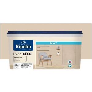 RIPOLIN Esprit Deco Lin Mat - Peinture - Publicité RIPOLIN Esprit Deco Lin Mat - Peinture - Publicité