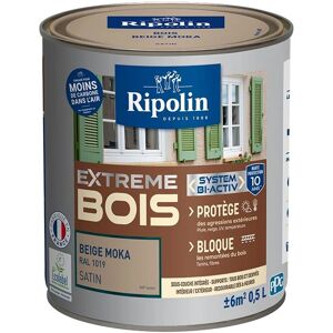 Peinture Bois Satin Beige Moka Haute Protection 10 ans - Publicité Peinture Bois Satin Beige Moka Haute Protection 10 ans - Publicité