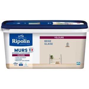 Peinture Velours RIPOLIN - Mur, bois, radiateurs - 2,5L - Publicité Peinture Velours RIPOLIN - Mur, bois, radiateurs - 2,5L - Publicité