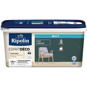 RIPOLIN Vert Peinture Mate Ultra Couvante - Murs & Radiateurs - Peinture - Publicité RIPOLIN Vert Peinture Mate Ultra Couvante - Murs & Radiateurs - Peinture - Publicité