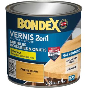 Bondex Chêne clair mat 250ML - Vernis - Publicité Bondex Chêne clair mat 250ML - Vernis - Publicité