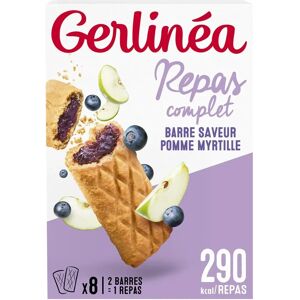 Gerlinea - Modèle - 3 Saveurs pomme myrtille - Barres de substitution de repas - Publicité Gerlinea - Modèle - 3 Saveurs pomme myrtille - Barres de substitution de repas - Publicité