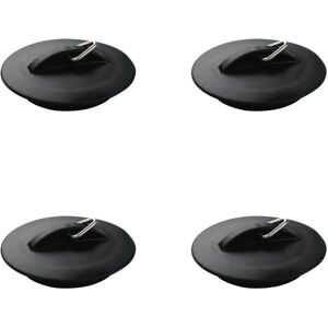 Set de 4 Bouchons d'Évier Fackelmann - Noir, 6cm - Évier & Lavabo - Publicité Set de 4 Bouchons d'Évier Fackelmann - Noir, 6cm - Évier & Lavabo - Publicité
