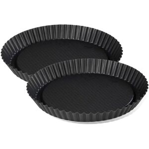 Zenker Zwart Metallic 30cm Omgekeerde Taartvormen Set Zenker Zwart Metallic 30cm Omgekeerde Taartvormen Set