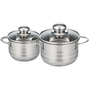 Set Pentole in Acciaio Inox Elo - 16/20cm, Senza PFAS Set Pentole in Acciaio Inox Elo - 16/20cm, Senza PFAS