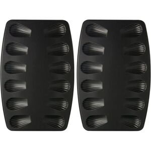 Set Zenker de 2 moules à madeleines - 24 cavités - Publicité Set Zenker de 2 moules à madeleines - 24 cavités - Publicité